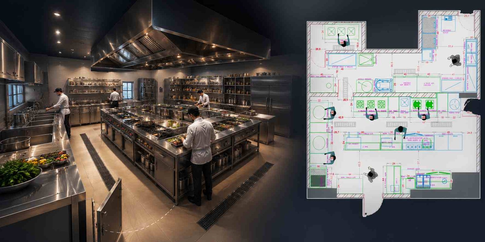 Steel Kitchen Equipment and Layout Planning